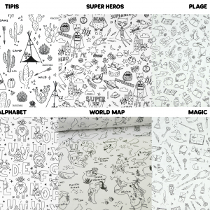 LIVRE DE COLORIAGE LAVABLE PERSONNALISABLE