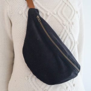 SAC BANANE HOMME – VELOURS COTELÉ